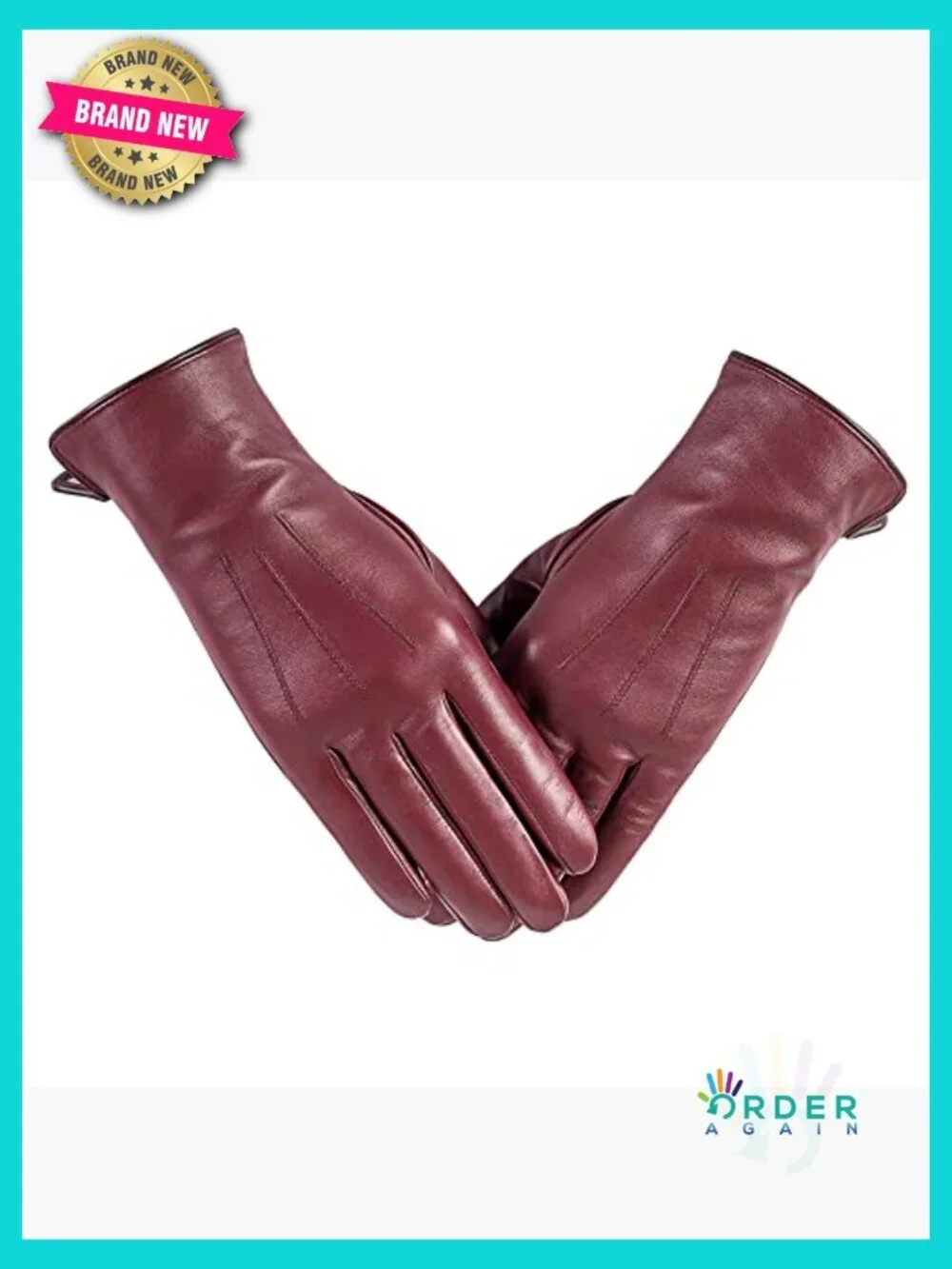 Leather Gloves with Cashmere Lining Touchscreen Compatible Winter Driving